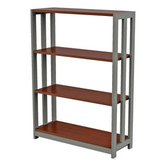 Linea Italia - Bookcases; Height (Inch): 43-1/4 ; Color: Cherry ; Number of Shelves: 3 ; Width (Inch): 31-1/2 ; Width (Decimal Inch): 31.5000 ; Depth (Inch): 11-1/2 - Exact Tool & Supply