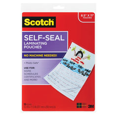 3M - Plastic Pouches; Height (Inch): 11-1/2 ; Width (Inch): 9 ; Type: Laminating Pouch ; Number of Pieces: 10.000 - Exact Tool & Supply