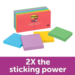 3M - Note Pads, Writing Pads & Notebooks; Writing Pads & Notebook Type: Desk Pad ; Size: 3" x 3" ; Number of Sheets: 90 ; Color: Multi-Color - Exact Tool & Supply