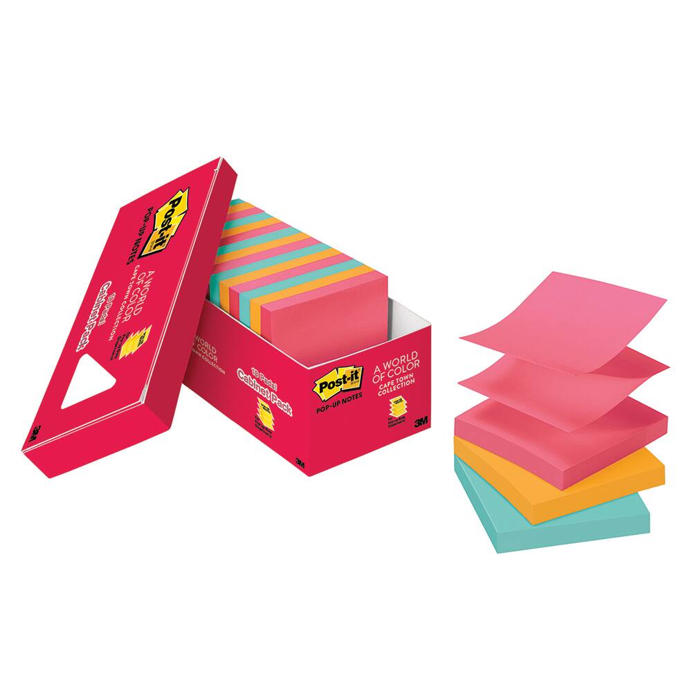 3M - Note Pads, Writing Pads & Notebooks; Writing Pads & Notebook Type: Writing Pad ; Size: 3" x 3" ; Number of Sheets: 100 ; Color: Multi-Color - Exact Tool & Supply