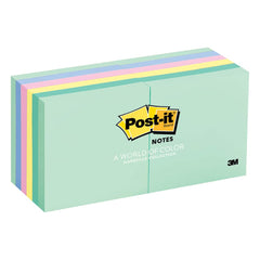 3M - Note Pads, Writing Pads & Notebooks; Writing Pads & Notebook Type: Desk Pad ; Size: 3" x 3" ; Number of Sheets: 100 ; Color: Multi-Color - Exact Tool & Supply