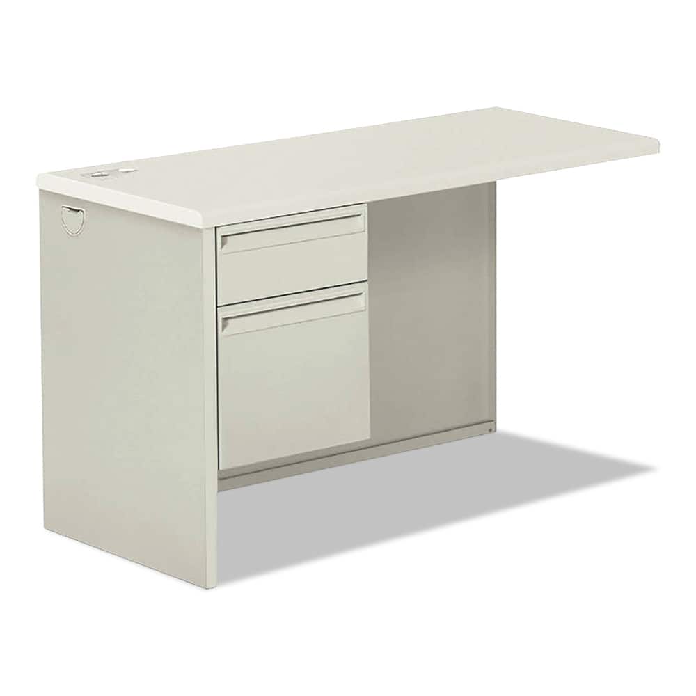 Hon - 2 Drawer Light Gray High-Pressure Laminate & Steel Pedestal File Cabinet - Exact Tool & Supply