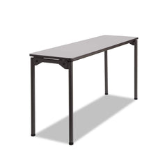 ICEBERG - Folding Tables; Type: Rectangular Folding Table ; Width (Inch): 60 ; Length (Inch): 18 ; Height (Inch): 29-1/2 ; Color: Gray/Charcoal - Exact Tool & Supply