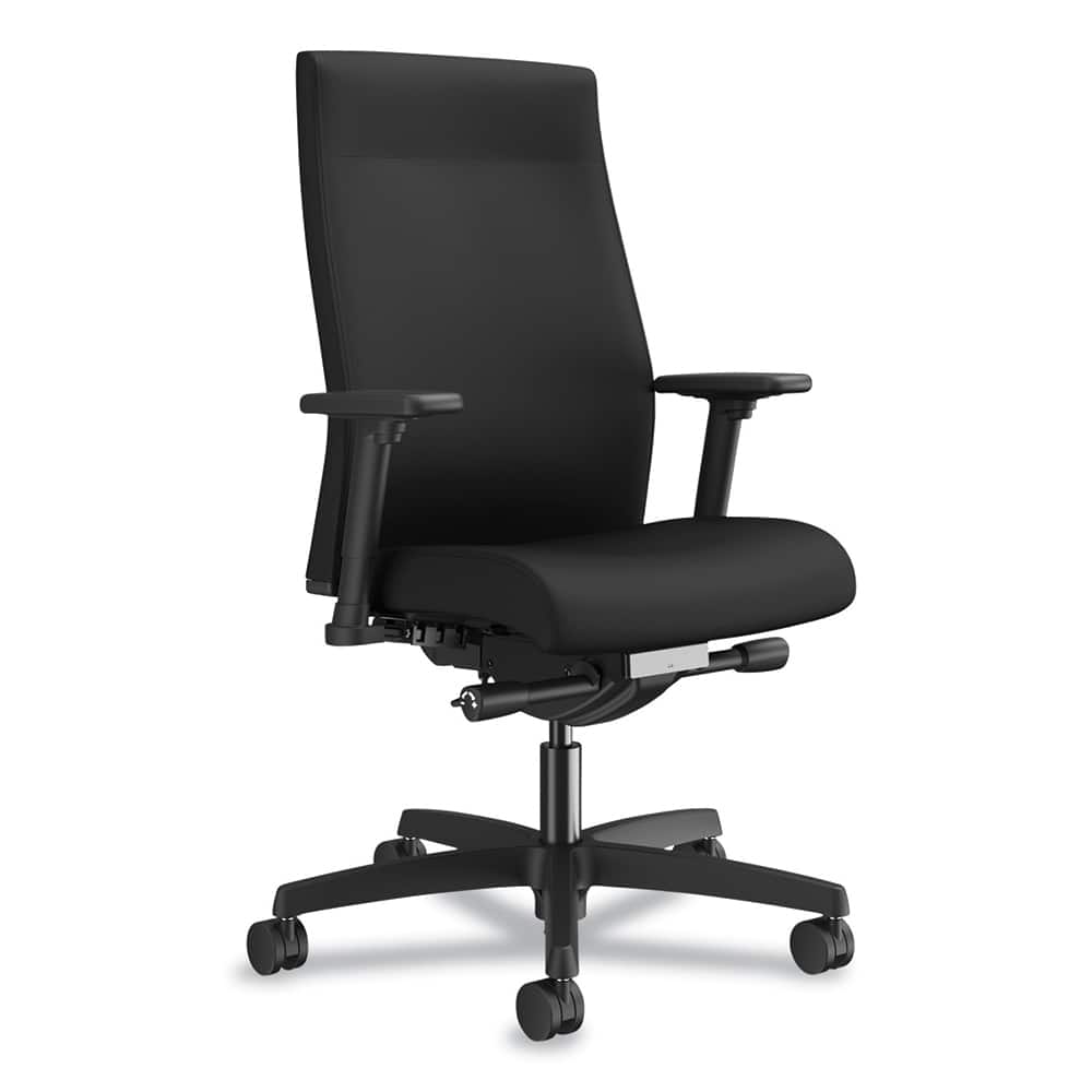 Hon - Swivel & Adjustable Office Chairs; Type: Task Chair ; Color: Black ; Seat Material: Fabric ; Height Range (Inch): 45 ; Depth (Inch): 28-1/2 ; Width (Inch): 28 - Exact Tool & Supply