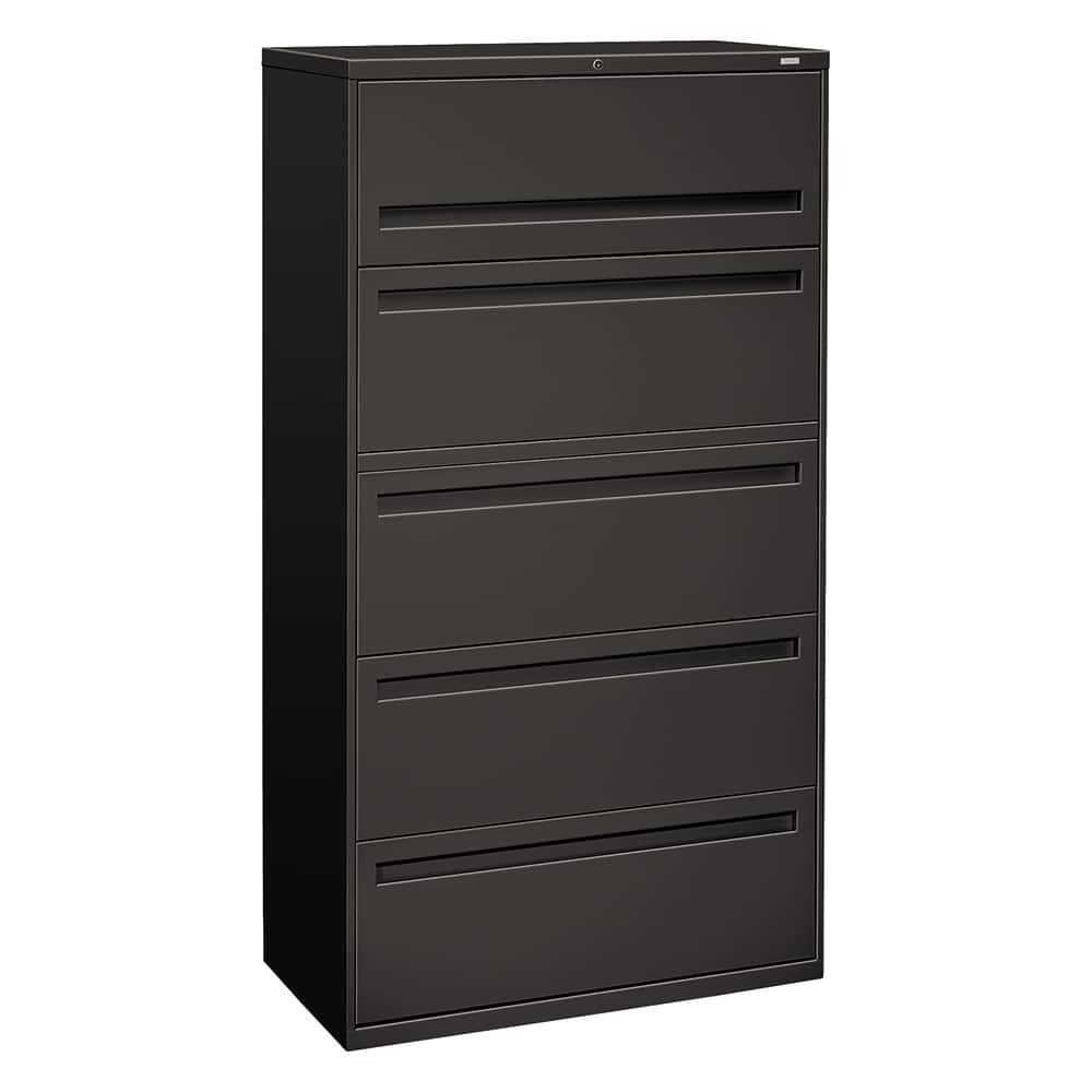 Hon - 5 Drawer Charcoal Steel Lateral File - Exact Tool & Supply