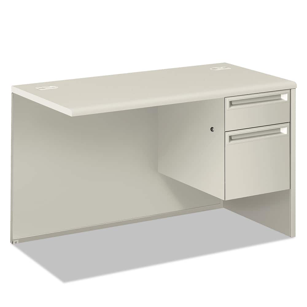 Hon - 2 Drawer Light Gray High-Pressure Laminate & Steel Pedestal File Cabinet - Exact Tool & Supply
