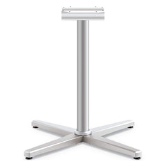 Hon - Stationary Tables; Type: Leg Base ; Material: Aluminum ; Color: Textured Silver ; Height (Inch): 27-7/8 ; Width (Inch): 31-61/64 ; Overall Width: 32 - Exact Tool & Supply