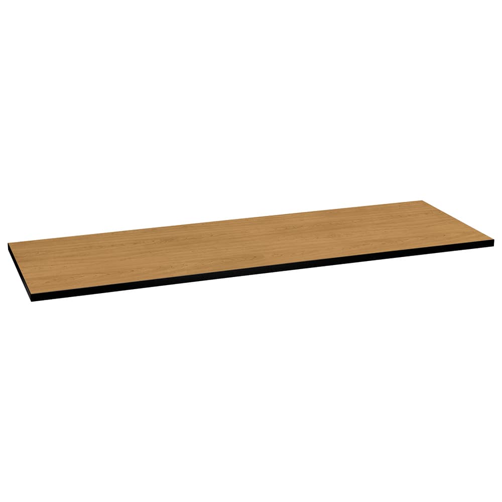 Hon - Stationary Tables; Type: Table Top ; Material: High-Pressure Laminate ; Color: Harvest; Black ; Height (Inch): 1-1/8 ; Length (Inch): 24 ; Width (Inch): 72 - Exact Tool & Supply