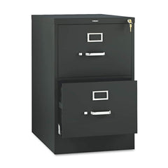 Hon - 2 Drawer Black Steel Vertical File Cabinet - Exact Tool & Supply