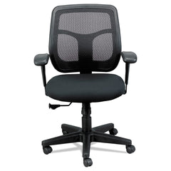 Tempur-Pedic - Swivel & Adjustable Office Chairs; Type: Mid-Back Mesh Chair ; Color: Black Seat/Black Back ; Seat Material: Mesh ; Height Range (Inch): 35 - Exact Tool & Supply