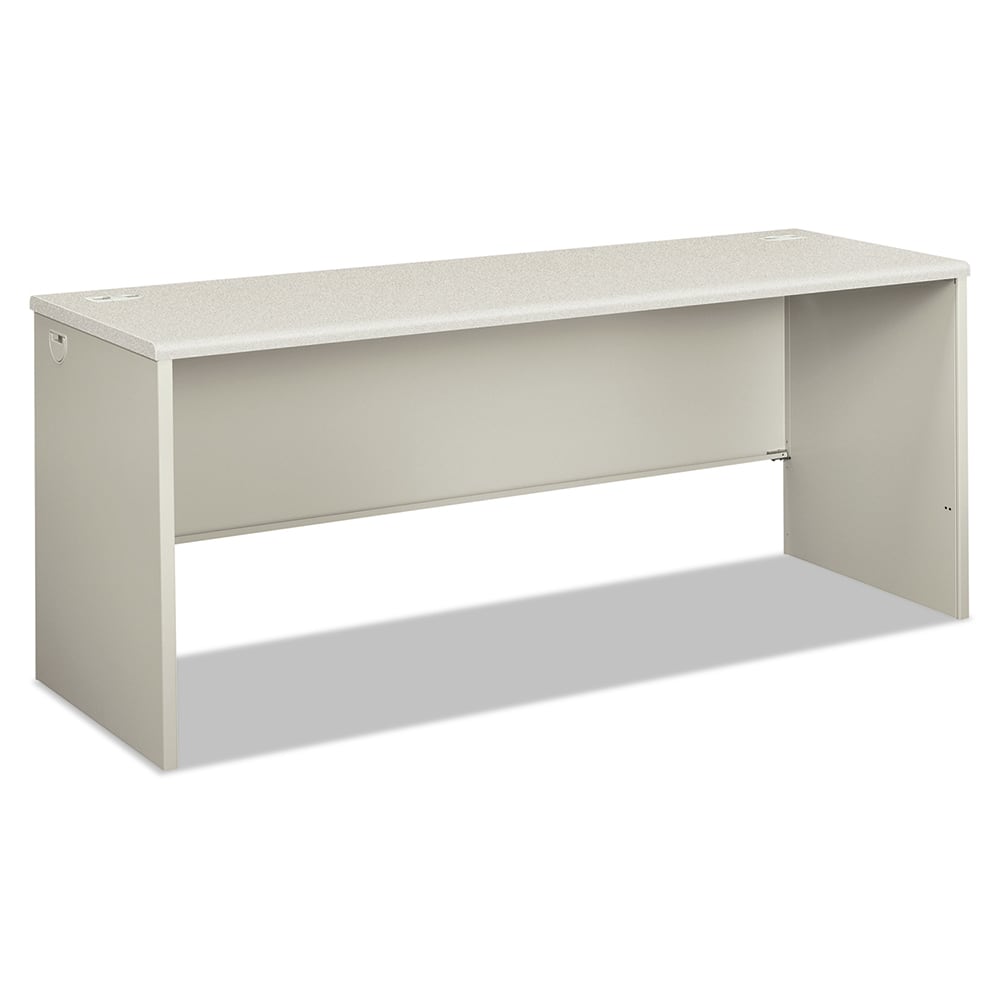 Hon - Office Desks; Type: Desk Shell ; Center Draw: No ; Color: Silver Mesh; Light Gray ; Material: Steel Base; Laminate Worksurface ; Width (Inch): 72 ; Depth (Inch): 24 - Exact Tool & Supply