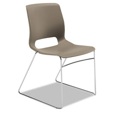 Hon - Stacking Chairs; Type: Stack Chair ; Seating Area Material: Plastic ; Color: Shadow ; Frame Color: Chrome ; Height (Inch): 32-1/4 ; Width (Inch): 21 - Exact Tool & Supply