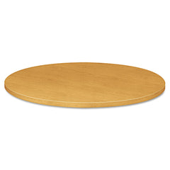 Hon - Stationary Tables; Type: Table Top ; Material: High-Pressure Laminate ; Color: Harvest ; Diameter (Inch): 42 ; Height (Inch): 1-1/8 ; Width (Inch): 42 - Exact Tool & Supply