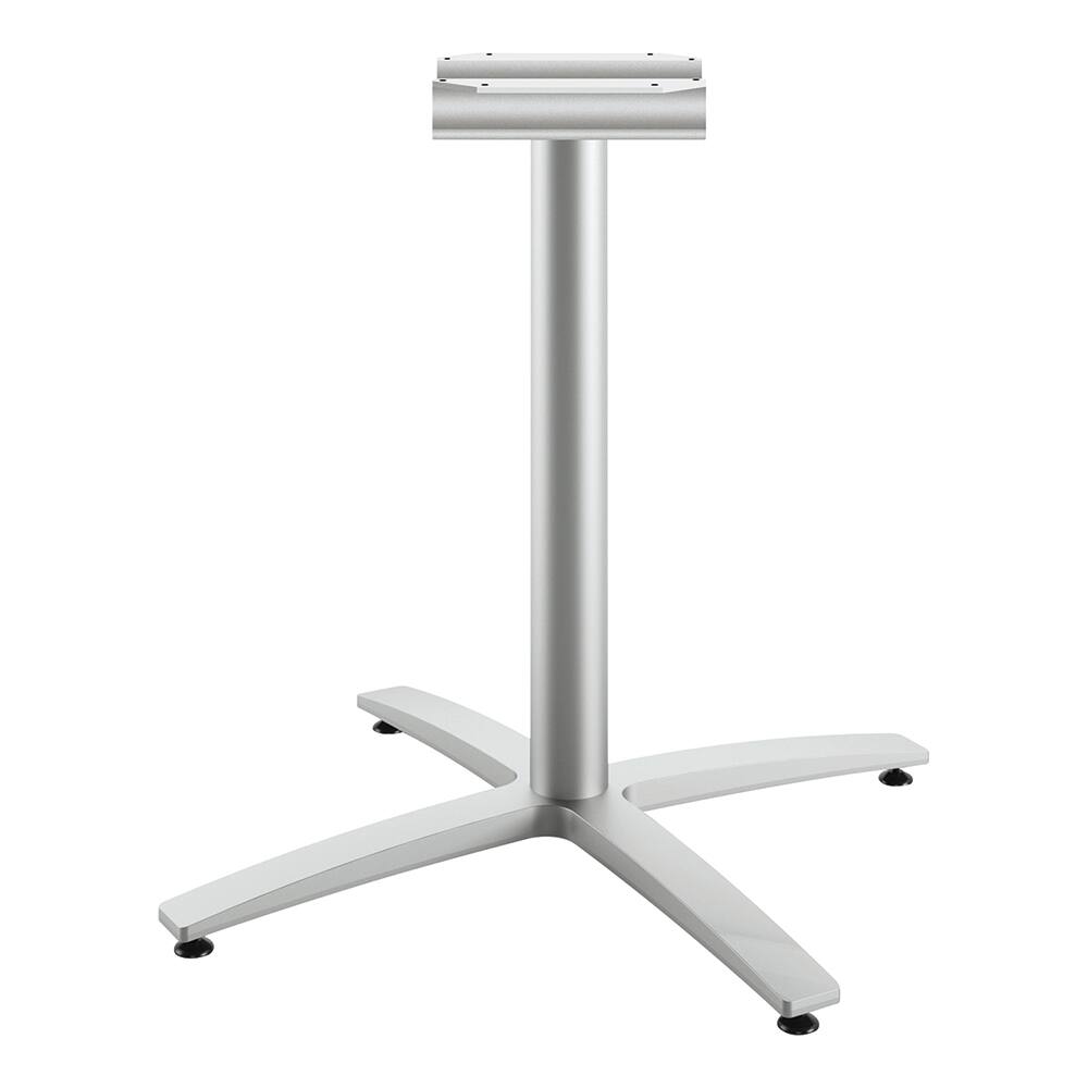 Hon - Stationary Tables; Type: Table Base ; Material: Cast Aluminum ; Color: Textured Silver ; Height (Inch): 29-37/64 ; Width (Inch): 32-11/16 ; Overall Width: 32 - Exact Tool & Supply