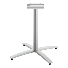 Hon - Stationary Tables; Type: Table Base ; Material: Cast Aluminum ; Color: Textured Silver ; Height (Inch): 29-37/64 ; Width (Inch): 32-11/16 ; Overall Width: 32 - Exact Tool & Supply
