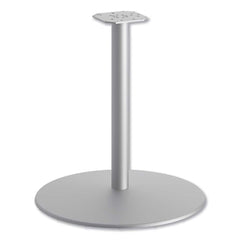 Hon - Stationary Tables; Type: Table Base ; Material: Aluminum ; Color: Textured Silver ; Diameter (Inch): 25.84 ; Height (Inch): 27-51/64 ; Width (Inch): 25-27/32 - Exact Tool & Supply