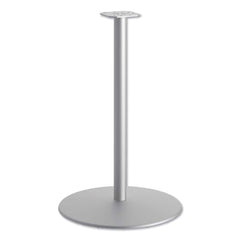 Hon - Stationary Tables; Type: Table Base ; Material: Aluminum ; Color: Textured Silver ; Diameter (Inch): 25.84 ; Height (Inch): 40-51/64 ; Width (Inch): 25-27/32 - Exact Tool & Supply