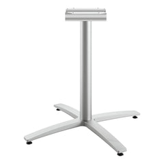 Hon - Stationary Tables; Type: Table Base ; Material: Cast Aluminum ; Color: Textured Silver ; Height (Inch): 29-37/64 ; Width (Inch): 26-3/16 ; Overall Width: 26 - Exact Tool & Supply