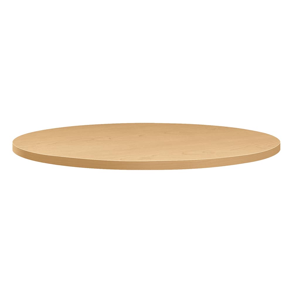Hon - Stationary Tables; Type: Table Top ; Material: High-Pressure Laminate ; Color: Natural Maple ; Diameter (Inch): 36 ; Height (Inch): 1-1/8 ; Width (Inch): 36 - Exact Tool & Supply