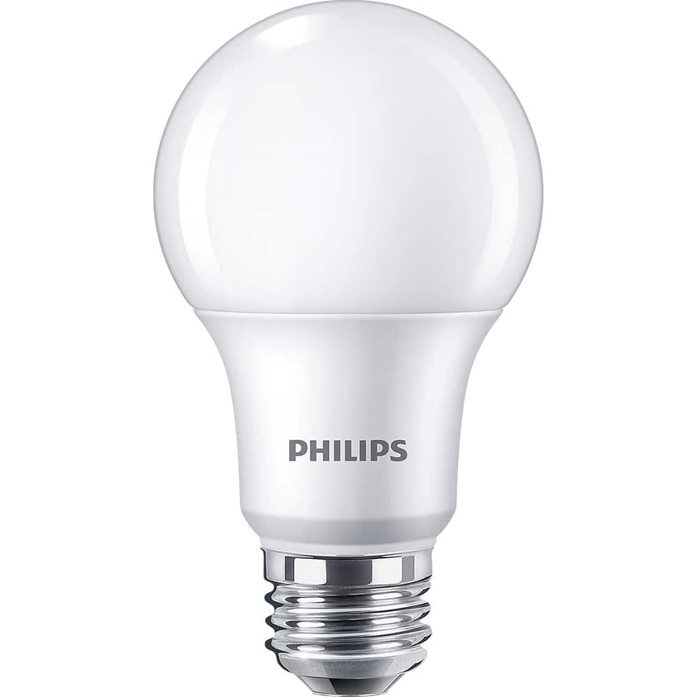 Philips - Lamps & Light Bulbs; Lamp Technology: LED ; Lamps Style: Residential/Office ; Lamp Type: A19 ; Wattage Equivalent Range: 1-19 ; Actual Wattage: 12.2 ; Base Style: Medium Screw - Exact Tool & Supply