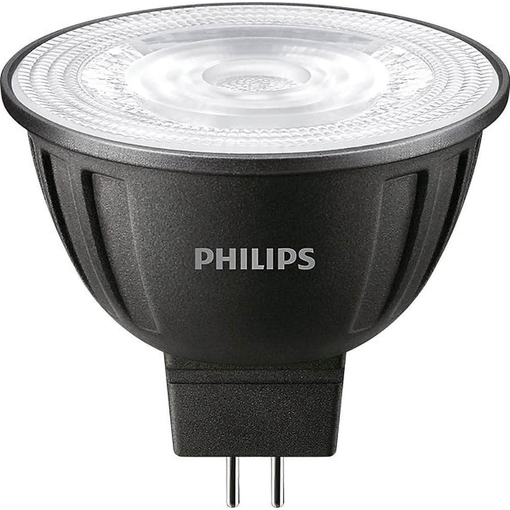 Philips - Lamps & Light Bulbs; Lamp Technology: LED ; Lamps Style: Commercial/Industrial ; Lamp Type: MR16 ; Wattage Equivalent Range: 1-19 ; Actual Wattage: 7.3 ; Base Style: Bi-Pin - Exact Tool & Supply