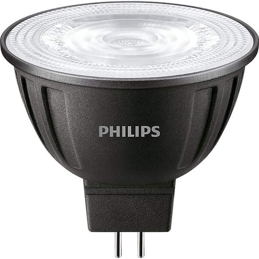 Philips - Lamps & Light Bulbs; Lamp Technology: LED ; Lamps Style: Commercial/Industrial ; Lamp Type: MR16 ; Wattage Equivalent Range: 1-19 ; Actual Wattage: 7.3 ; Base Style: Bi-Pin - Exact Tool & Supply