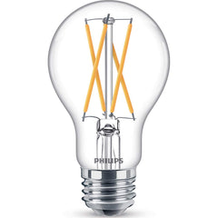 Philips - Lamps & Light Bulbs; Lamp Technology: LED ; Lamps Style: Residential/Office ; Lamp Type: A19 ; Wattage Equivalent Range: 1-19 ; Actual Wattage: 8 ; Base Style: Medium Screw - Exact Tool & Supply