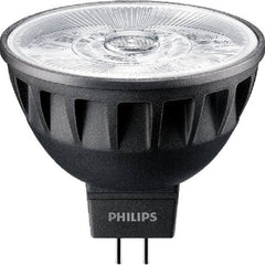 Philips - Lamps & Light Bulbs; Lamp Technology: LED ; Lamps Style: Commercial/Industrial ; Lamp Type: MR16 ; Wattage Equivalent Range: 1-19 ; Actual Wattage: 6.5 ; Base Style: Bi-Pin - Exact Tool & Supply