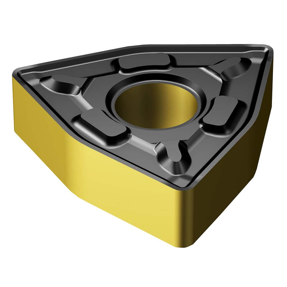 WNMG333-PR 4415 Carbide Turning Insert Al2O3/TiN/TiCN Finish, Neutral, 3/8″ Inscribed Circle, 0.0469″ Corner Radius, 3/16″ Thick, 80° Diamond