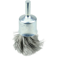 3/4″ Diameter - Knot Type Steel Wire End Brush - Exact Tool & Supply