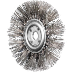 PFERD - Wheel Brushes; Outside Diameter (Inch): 7-1/2 ; Wire Type: Knotted ; Fill Material: Stainless Steel ; Trim Length (Inch): 2 ; Filament Wire Diameter Range: 0.0200-0.0299 ; Maximum RPM: 8000.000 - Exact Tool & Supply