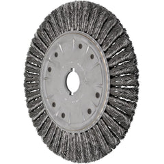 PFERD - Wheel Brushes; Outside Diameter (Inch): 15 ; Wire Type: Knotted ; Fill Material: Carbon Steel ; Trim Length (Inch): 2-5/8 ; Filament Wire Diameter Range: 0.0300 & Above ; Maximum RPM: 3600.000 - Exact Tool & Supply