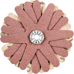 PFERD - Sanding Stars; Abrasive Type: Coated ; Abrasive Material: Aluminum Oxide ; Star Diameter (Inch): 2-1/4 ; Grit: 180 ; Grade: Fine ; Connector Type: Arbor - Exact Tool & Supply