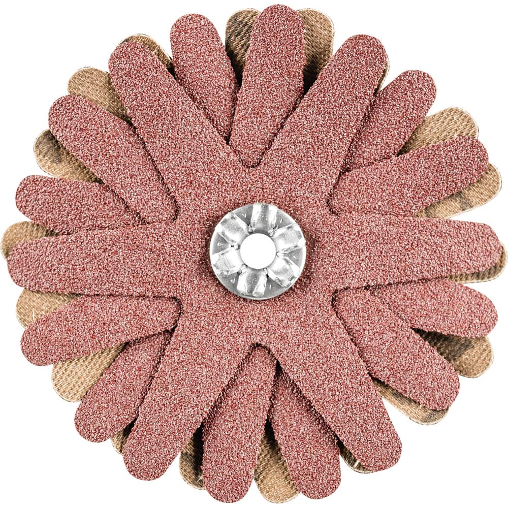 PFERD - Sanding Stars; Abrasive Type: Coated ; Abrasive Material: Aluminum Oxide ; Star Diameter (Inch): 2-1/4 ; Grit: 120 ; Grade: Fine ; Connector Type: Arbor - Exact Tool & Supply