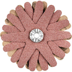 PFERD - Sanding Stars; Abrasive Type: Coated ; Abrasive Material: Aluminum Oxide ; Star Diameter (Inch): 2-1/4 ; Grit: 120 ; Grade: Fine ; Connector Type: Arbor - Exact Tool & Supply
