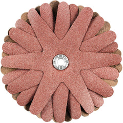 PFERD - Sanding Stars; Abrasive Type: Coated ; Abrasive Material: Aluminum Oxide ; Star Diameter (Inch): 3-1/2 ; Grit: 120 ; Grade: Fine ; Connector Type: Arbor - Exact Tool & Supply