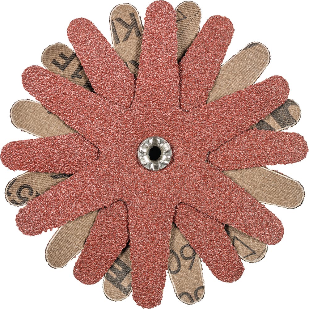 PFERD - Sanding Stars; Abrasive Type: Coated ; Abrasive Material: Aluminum Oxide ; Star Diameter (Inch): 4 ; Grit: 60 ; Grade: Coarse ; Connector Type: Arbor - Exact Tool & Supply