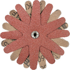 PFERD - Sanding Stars; Abrasive Type: Coated ; Abrasive Material: Aluminum Oxide ; Star Diameter (Inch): 4 ; Grit: 60 ; Grade: Coarse ; Connector Type: Arbor - Exact Tool & Supply