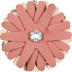PFERD - Sanding Stars; Abrasive Type: Coated ; Abrasive Material: Aluminum Oxide ; Star Diameter (Inch): 2-3/4 ; Grit: 240 ; Grade: Very Fine ; Connector Type: Arbor - Exact Tool & Supply