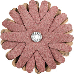 PFERD - Sanding Stars; Abrasive Type: Coated ; Abrasive Material: Aluminum Oxide ; Star Diameter (Inch): 3-1/8 ; Grit: 120 ; Grade: Fine ; Connector Type: Arbor - Exact Tool & Supply