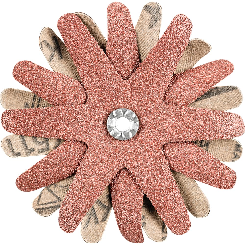 PFERD - Sanding Stars; Abrasive Type: Coated ; Abrasive Material: Aluminum Oxide ; Star Diameter (Inch): 3-1/2 ; Grit: 60 ; Grade: Coarse ; Connector Type: Arbor - Exact Tool & Supply