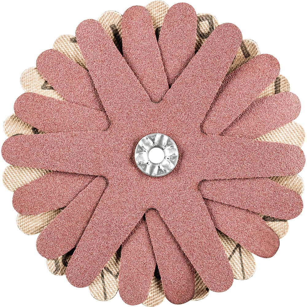 PFERD - Sanding Stars; Abrasive Type: Coated ; Abrasive Material: Aluminum Oxide ; Star Diameter (Inch): 3-1/8 ; Grit: 180 ; Grade: Fine ; Connector Type: Arbor - Exact Tool & Supply