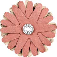 PFERD - Sanding Stars; Abrasive Type: Coated ; Abrasive Material: Aluminum Oxide ; Star Diameter (Inch): 2-1/4 ; Grit: 240 ; Grade: Very Fine ; Connector Type: Arbor - Exact Tool & Supply