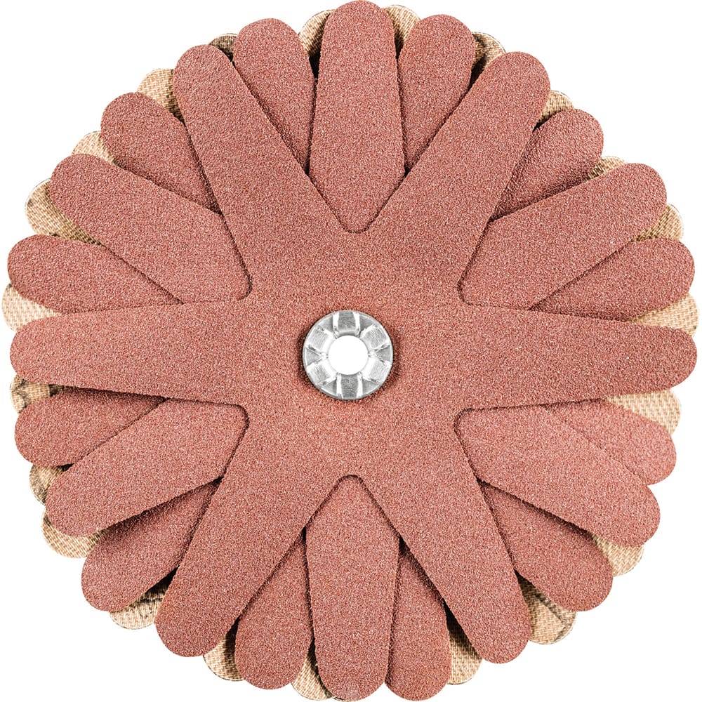 PFERD - Sanding Stars; Abrasive Type: Coated ; Abrasive Material: Aluminum Oxide ; Star Diameter (Inch): 3-1/2 ; Grit: 180 ; Grade: Fine ; Connector Type: Arbor - Exact Tool & Supply