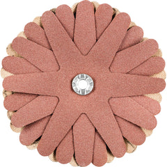 PFERD - Sanding Stars; Abrasive Type: Coated ; Abrasive Material: Aluminum Oxide ; Star Diameter (Inch): 3-1/2 ; Grit: 180 ; Grade: Fine ; Connector Type: Arbor - Exact Tool & Supply