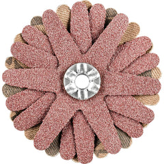 PFERD - Sanding Stars; Abrasive Type: Coated ; Abrasive Material: Aluminum Oxide ; Star Diameter (Inch): 2 ; Grit: 120 ; Grade: Fine ; Connector Type: Arbor - Exact Tool & Supply