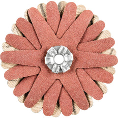 PFERD - Sanding Stars; Abrasive Type: Coated ; Abrasive Material: Aluminum Oxide ; Star Diameter (Inch): 2 ; Grit: 320 ; Grade: Extra Fine ; Connector Type: Arbor - Exact Tool & Supply