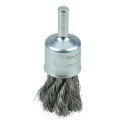 1/2″ Knot Wire End Brush, .0104″ Stainless Steel Fill - Exact Tool & Supply
