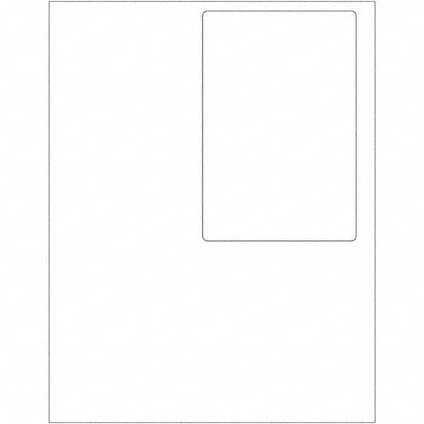 Tape Logic - Pack of (100) 4" x 6" White Paper Laser Labels - Exact Tool & Supply