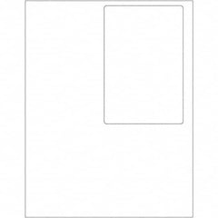 Tape Logic - Pack of (100) 4" x 6" White Paper Laser Labels - Exact Tool & Supply